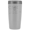 Funny Chef Gift: Chef Definition Insulated Tumbler 20oz | Unique Gift for Chef $33.95 | White Tumblers