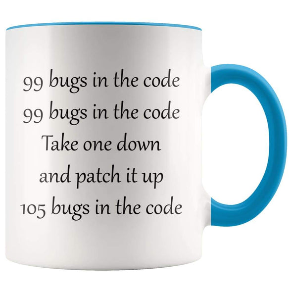 Software Engineer Gift Programer Coffee Mug - Blue - Custom Made Drinkware