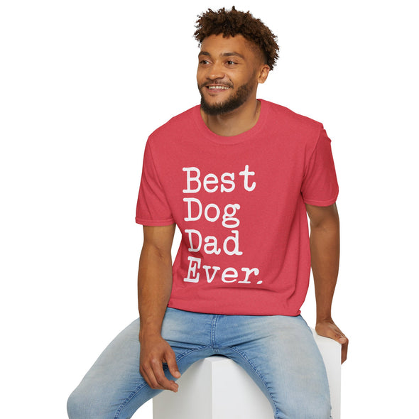 Best Dog Dad Ever T-Shirt Father's Day Gift for Dog Dad Tee Dog Lover Gifts Men Christmas Gift Unisex Shirt