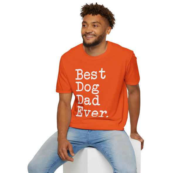 Best Dog Dad Ever T-Shirt Father's Day Gift for Dog Dad Tee Dog Lover Gifts Men Christmas Gift Unisex Shirt