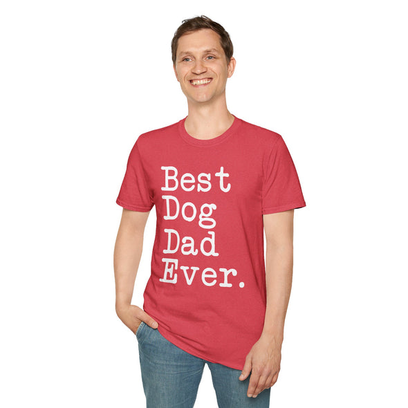 Best Dog Dad Ever T-Shirt Father's Day Gift for Dog Dad Tee Dog Lover Gifts Men Christmas Gift Unisex Shirt