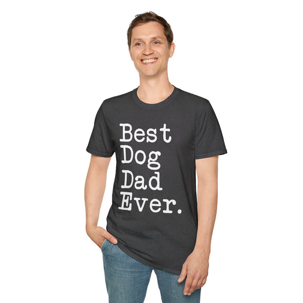 Best Dog Dad Ever T-Shirt Father's Day Gift for Dog Dad Tee Dog Lover Gifts Men Christmas Gift Unisex Shirt