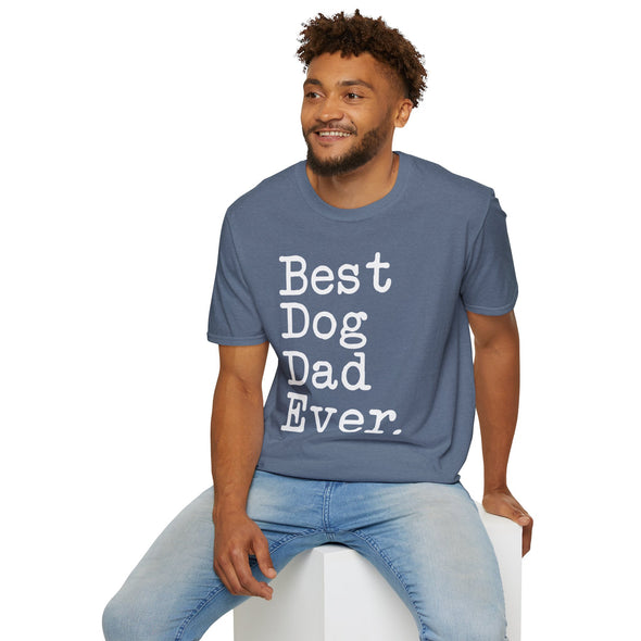 Best Dog Dad Ever T-Shirt Father's Day Gift for Dog Dad Tee Dog Lover Gifts Men Christmas Gift Unisex Shirt