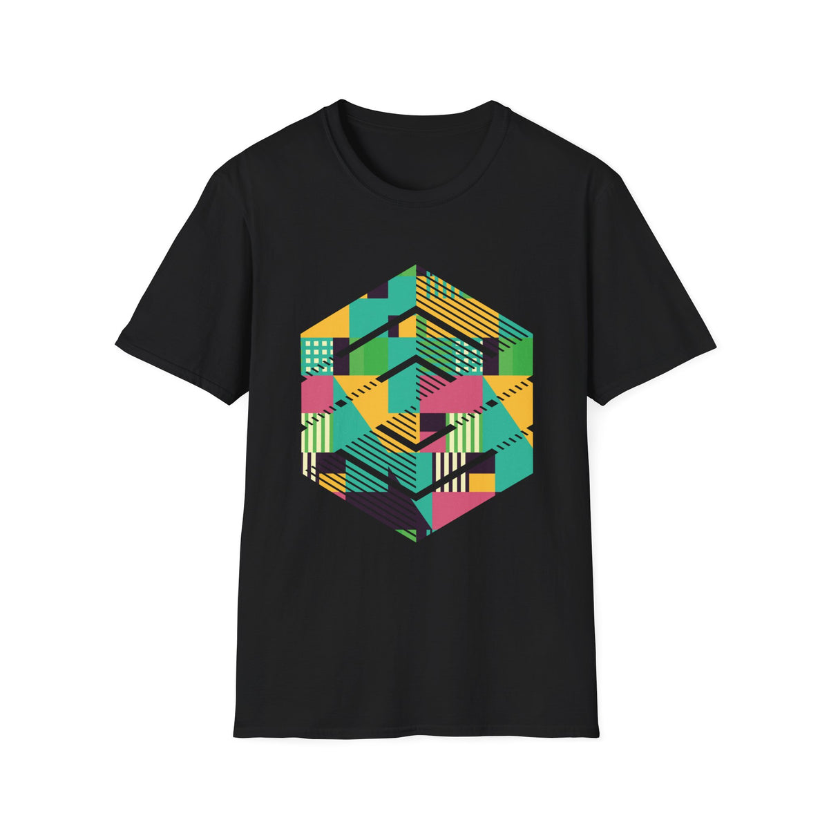 Modern Graphic Tee Geometric Shirt Abstract TShirt Graphic Tees Hipster Tee Geometric T Shirt Geometric Design T-Shirt — photo 5