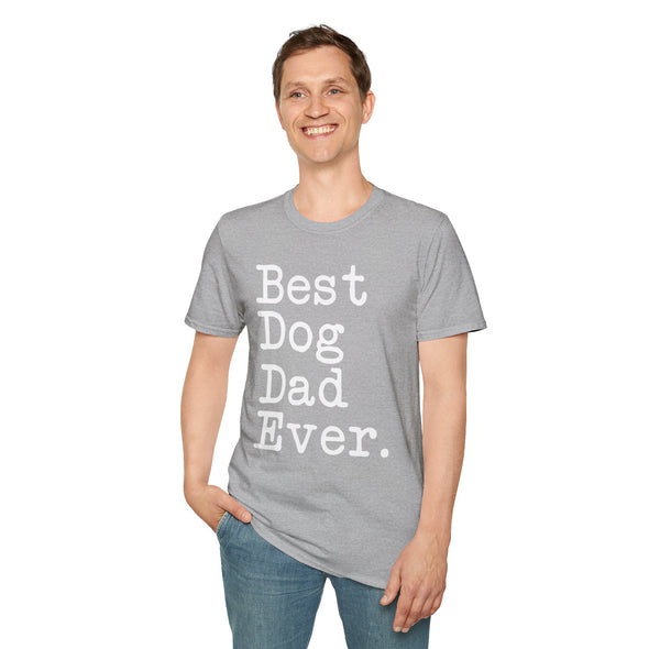 Best Dog Dad Ever T-Shirt Father's Day Gift for Dog Dad Tee Dog Lover Gifts Men Christmas Gift Unisex Shirt