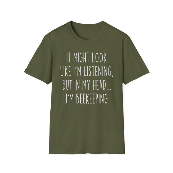 Funny Beekeeping Shirt Best Beekeeper T Shirt Gift Idea for Beekeeper Unisex Fit T-Shirt