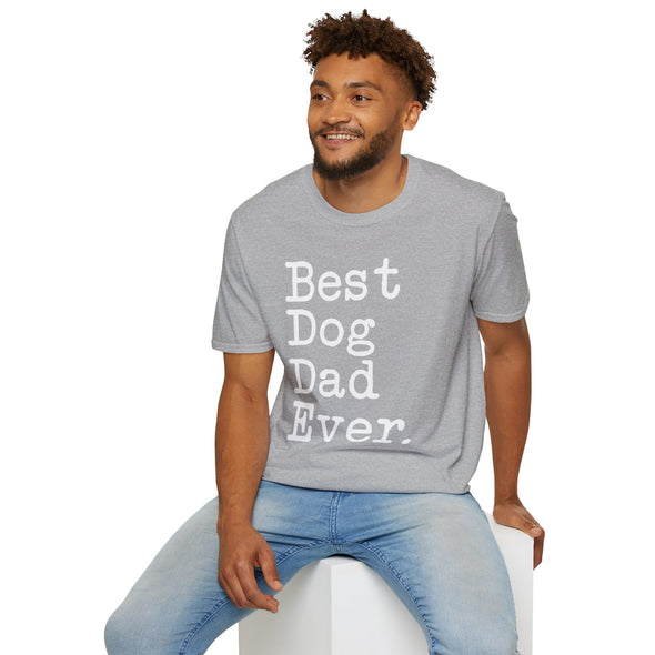 Best Dog Dad Ever T-Shirt Father's Day Gift for Dog Dad Tee Dog Lover Gifts Men Christmas Gift Unisex Shirt