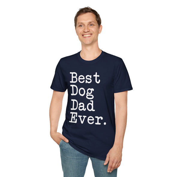 Best Dog Dad Ever T-Shirt Father's Day Gift for Dog Dad Tee Dog Lover Gifts Men Christmas Gift Unisex Shirt