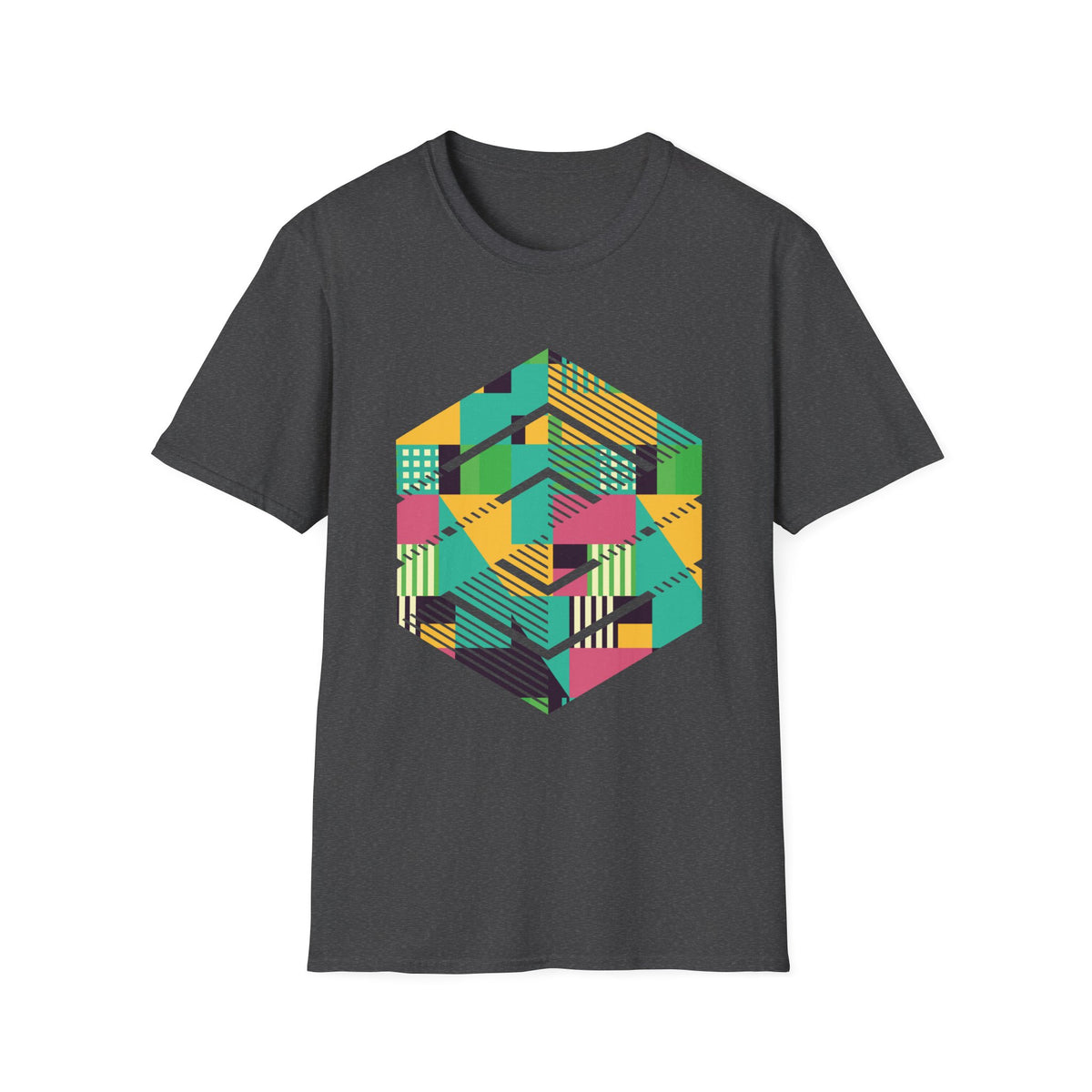 Modern Graphic Tee Geometric Shirt Abstract TShirt Graphic Tees Hipster Tee Geometric T Shirt Geometric Design T-Shirt — photo 6