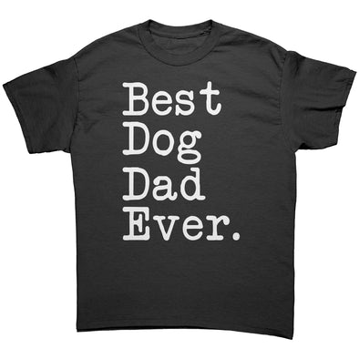 Best Dog Dad Ever Typewriter T-Shirt