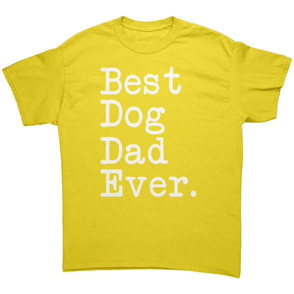 Best Dog Dad Ever Typewriter T-Shirt