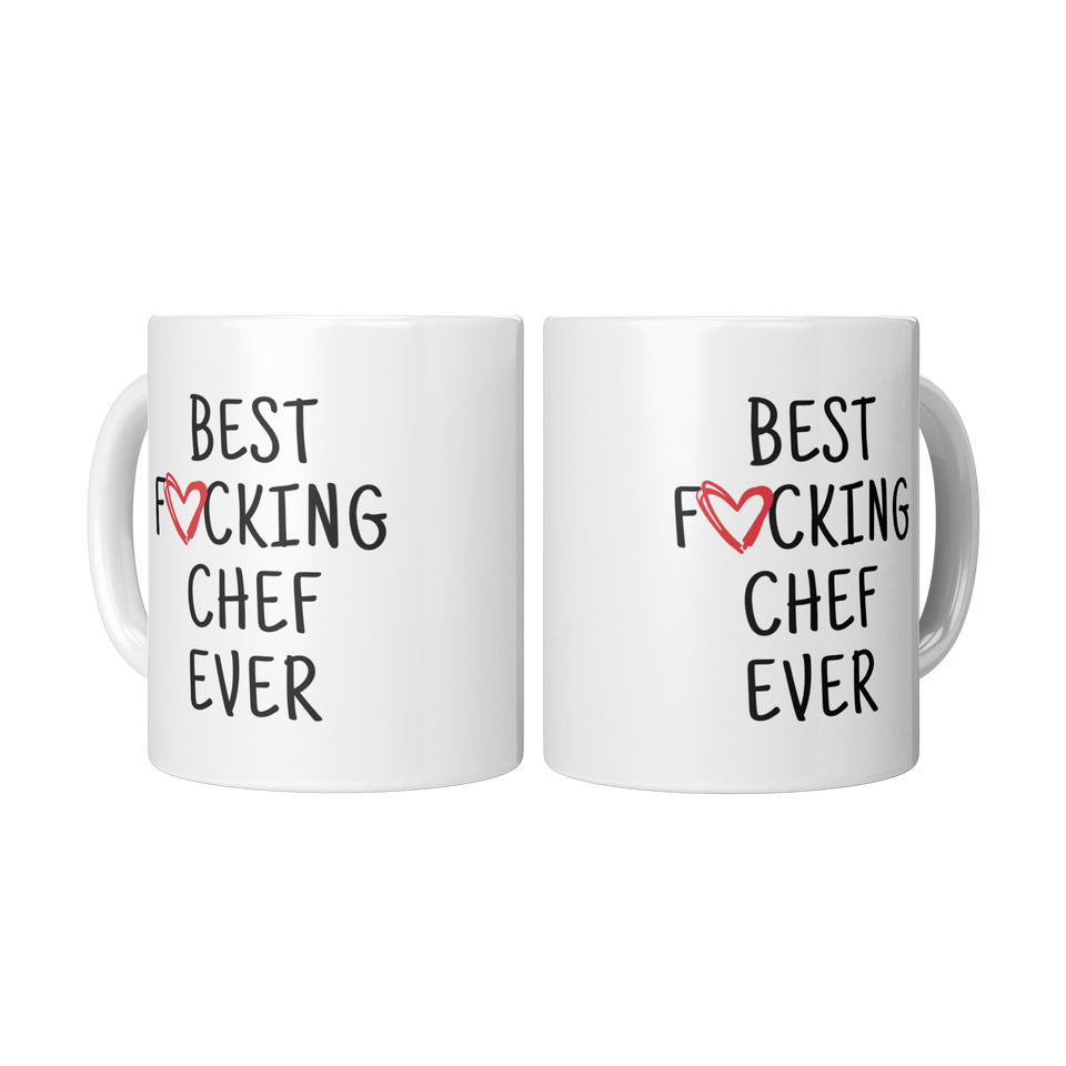 Best F cking Chef Heart fcking Coffee Mug