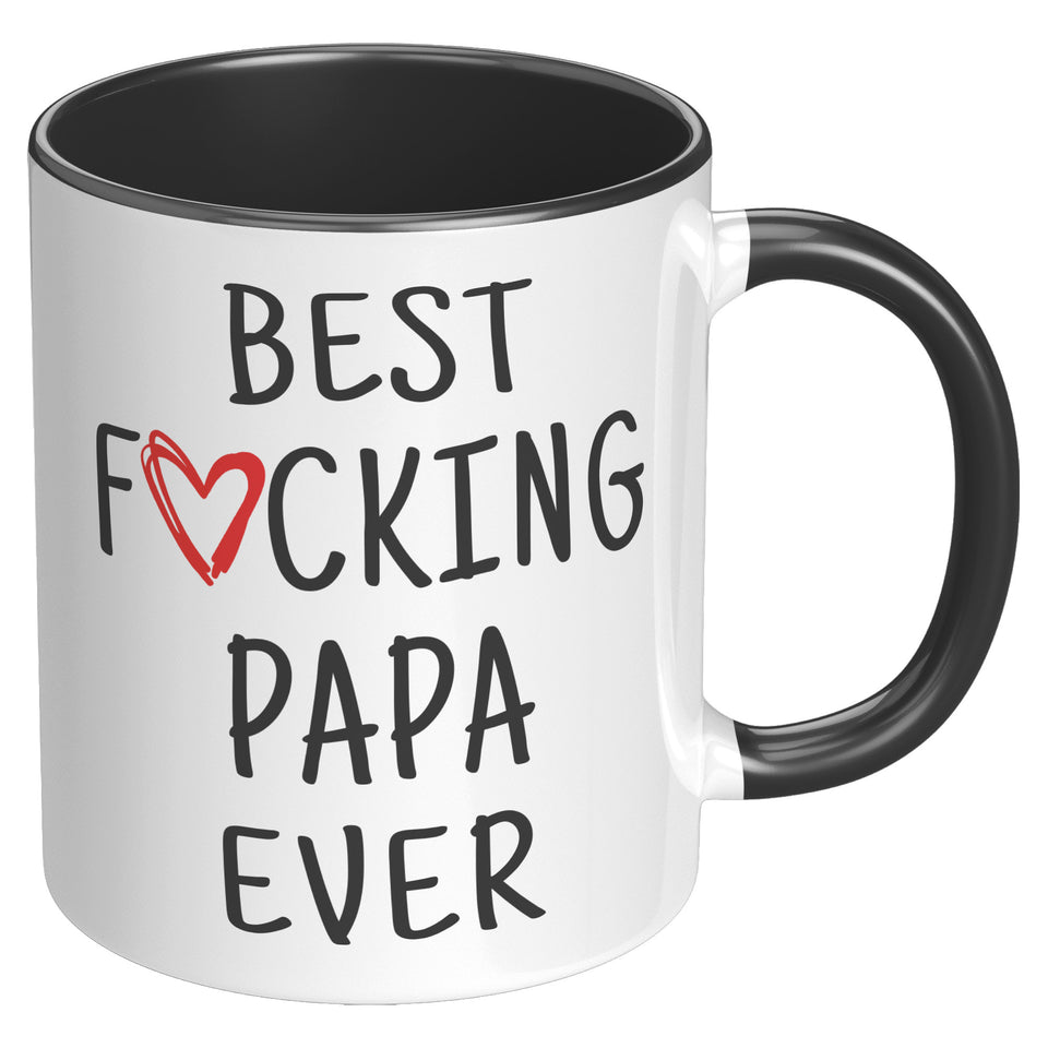 Best F cking Papa Ever Funny Papa Gifts Papa Coffee Mug Christmas Birthday