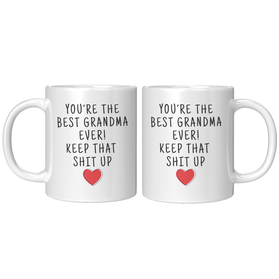 Best Grandma Coffee Mug, Sentimental Gift for Grandma Mothers Day Birthday