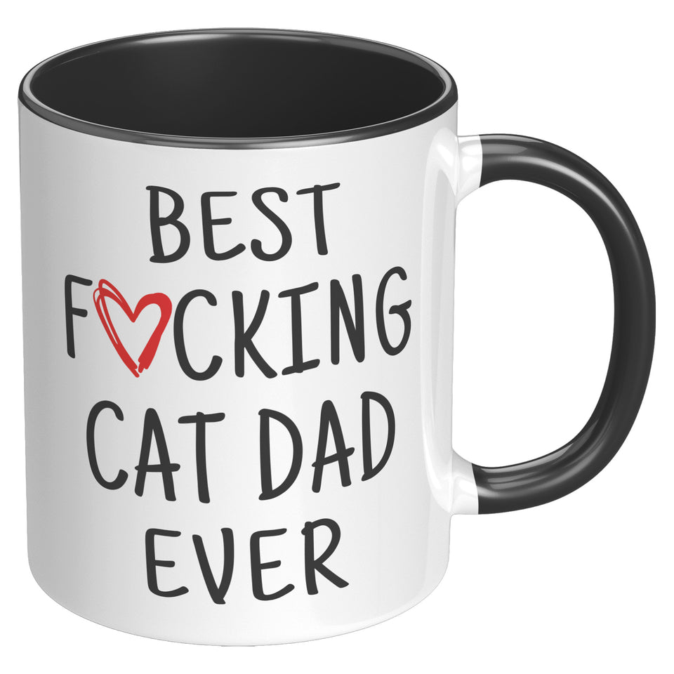 Cat Gift for Men Cat Lover Men Cat Dad Gift Cat Dad Mug Best Fucking Cat Dad Ever Coffee Mug Cat Owner Men Cat Fathers Day Cat Dad Christmas