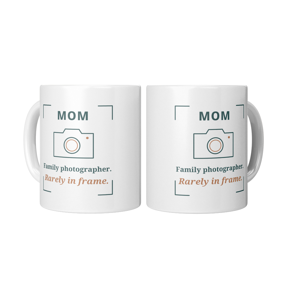 Family Photographer Mom Mug - Funny Gift for Mom, White 11 oz