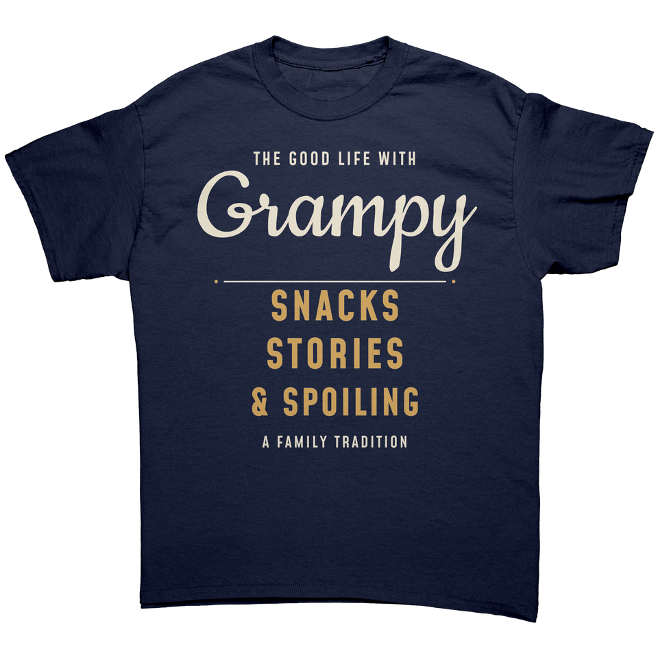 Grampy T-Shirt – Snacks, Stories &amp; Spoiling