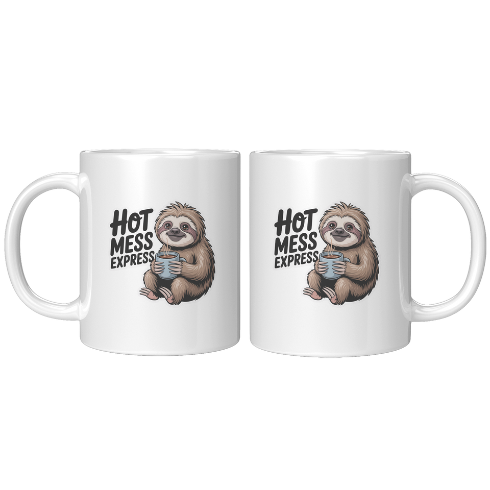 Hot Mess Express Coffee Mug, Funny Novelty Gift