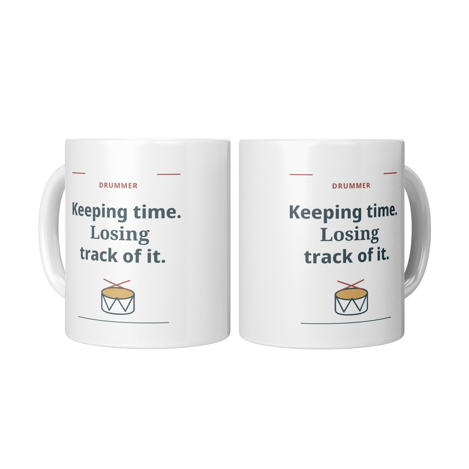 Keeping Time Losing Track Mug - White 11oz