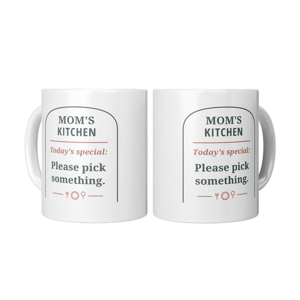 Kitchen Special Mom Mug - Funny Gift for Mom, White 11 oz