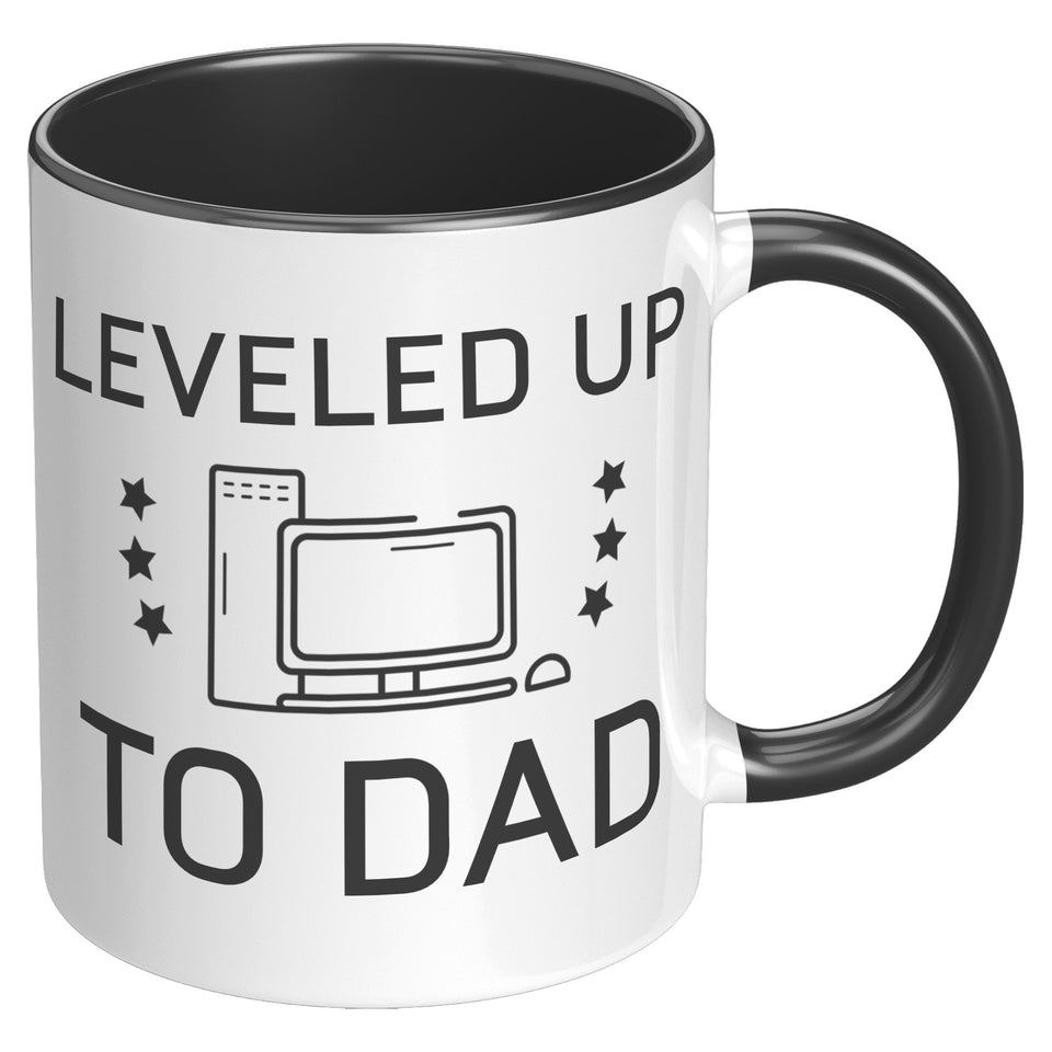 Leveled Up To Dad Coffee Mug