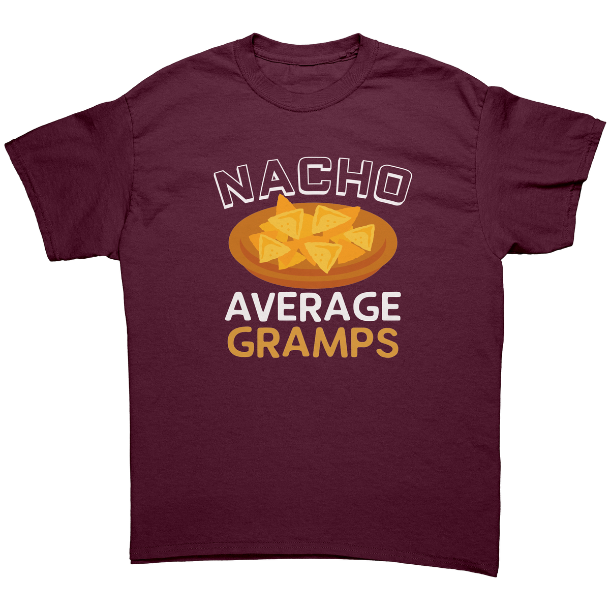 Nacho_Average_Gramps_T-Shirt_Maroon_Front_Mockup.png_12587192