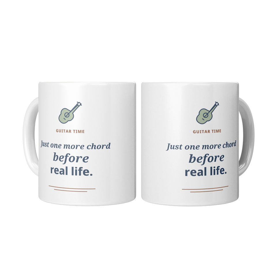 One More Chord Before Real Life Mug - White 11oz