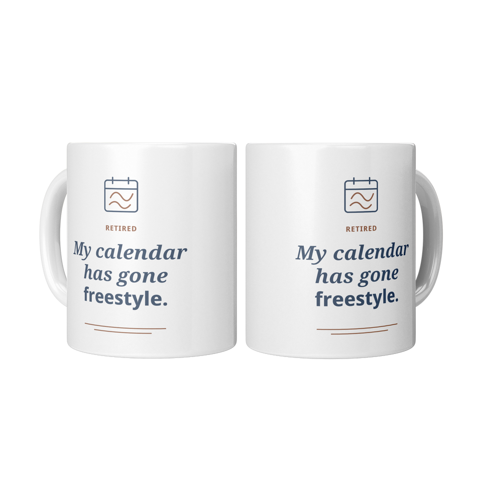 Retired Calendar Gone Freestyle Mug - White 11oz