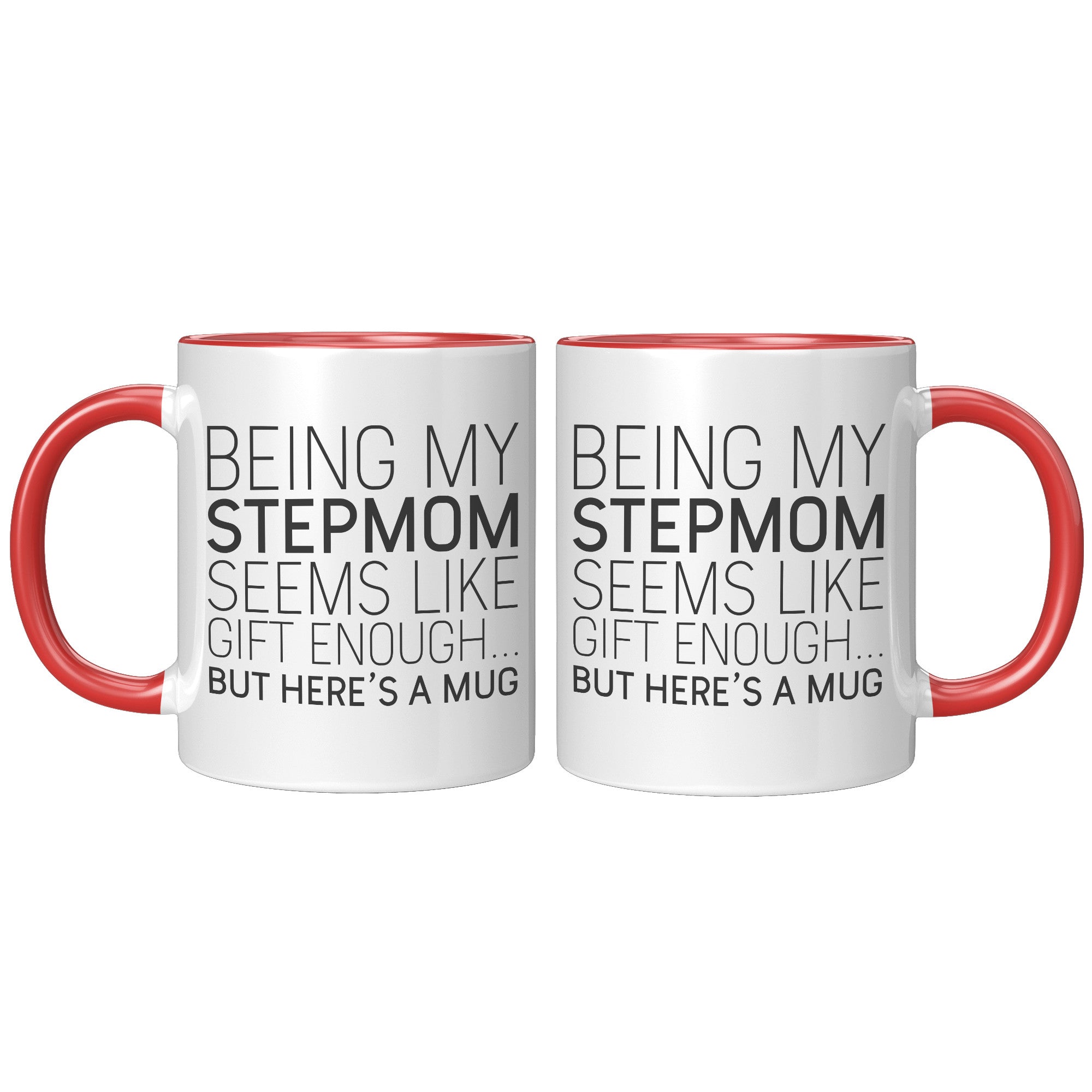 Stepmom Mug Birthday Gift from Stepdaughter Gifts for Women I Smile Because Youre My Step Mom Tea Cup Step-Mom Christmas Mothers Day Gifts for Her