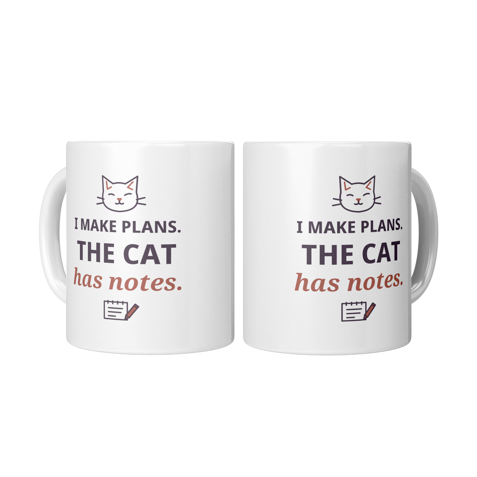 The Cat Has Notes Cat Lover Mug – 11 oz