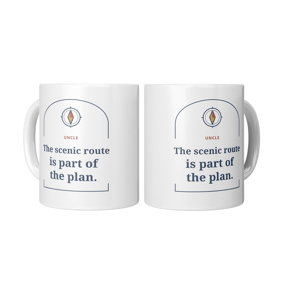 Uncle Scenic Route Mug - White 11oz
