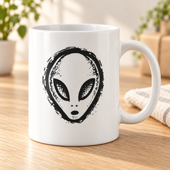 Load image into Gallery viewer, Vintage Alien Head Coffee Mug