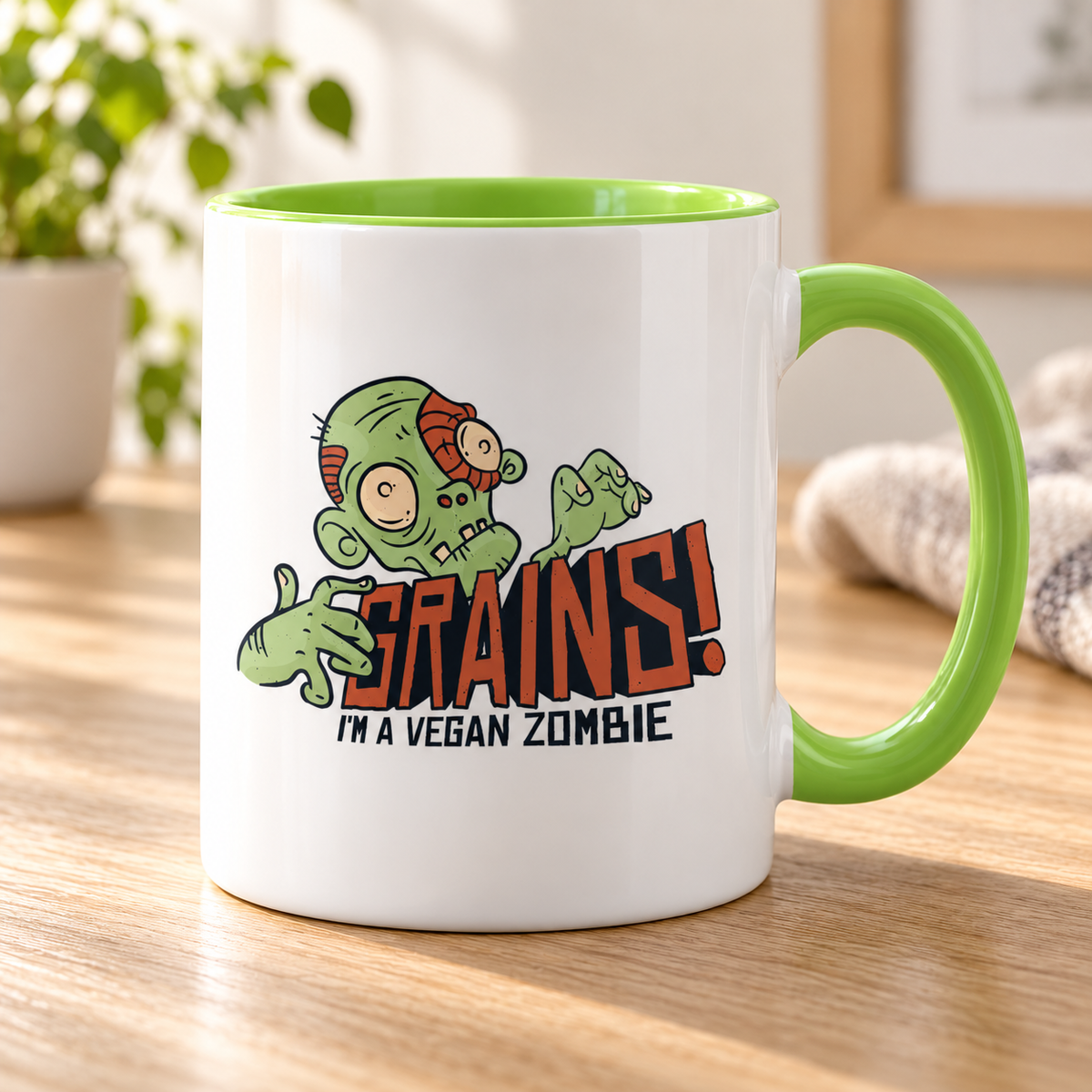 Vegan Colored Mug - Vegan and Vegetarian Gift Accent Mug — photo 1