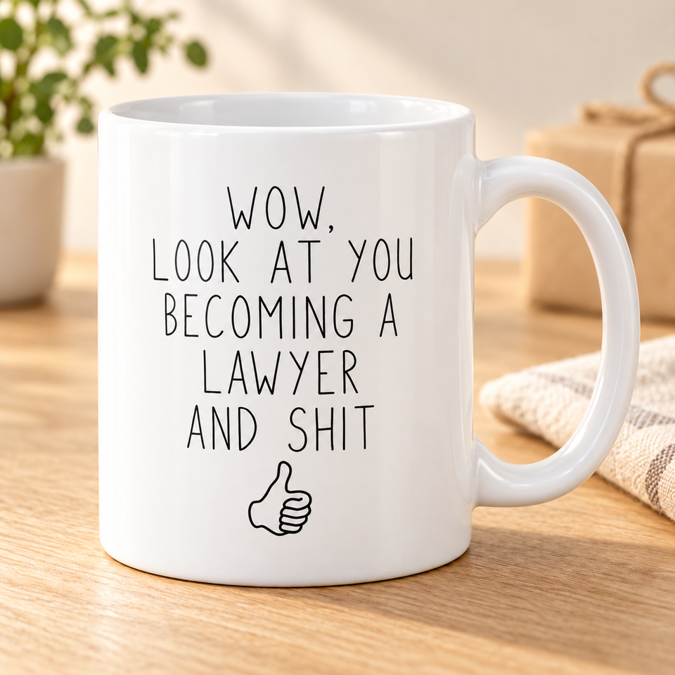 Funny New Lawyer Graduation Coffee Mug