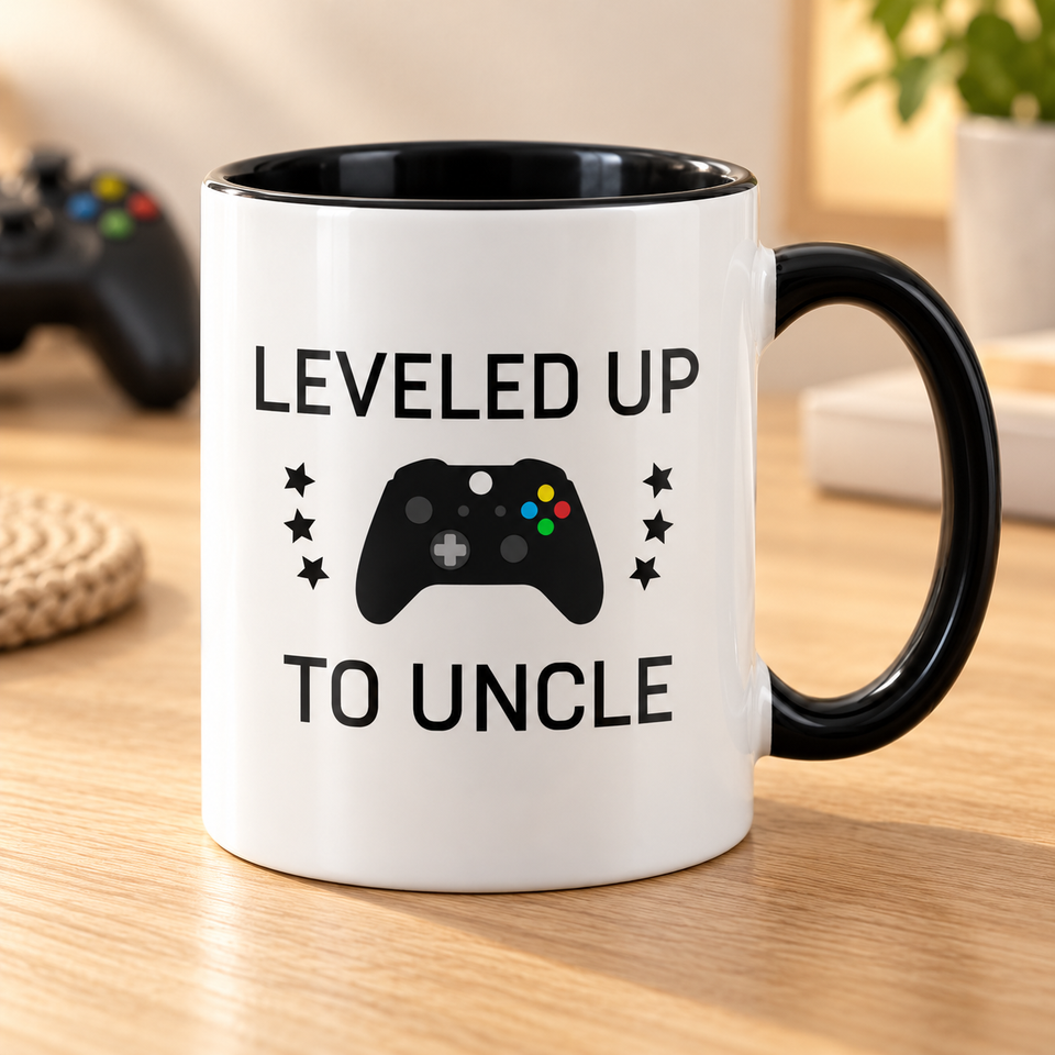 Leveled Up to Uncle Coffee Mug