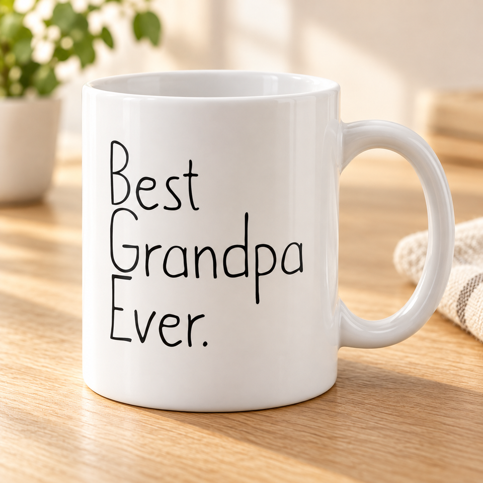 Best Grandpa Ever Coffee Mug - 11 oz