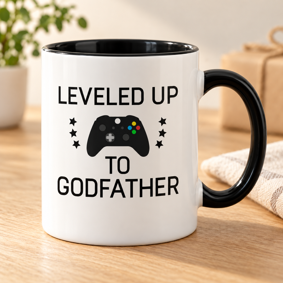 Leveled Up to Godfather Coffee Mug