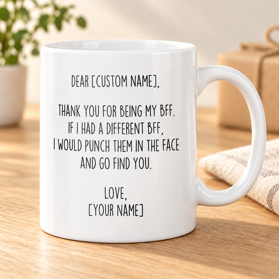 Thank You for Being My BFF Personalized Mug