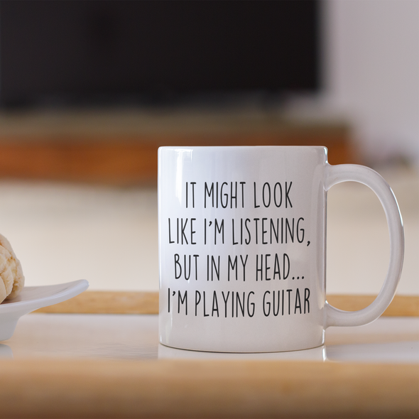 Sarcastic Guitar Coffee Mug | Funny Gift for Guitar Player