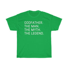 Load image into Gallery viewer, Best Godfather Gifts &amp;quot;Godfather The Man The Myth The Legend&amp;quot; T-Shirt Funny Gift Idea for Godfather Mens Tee