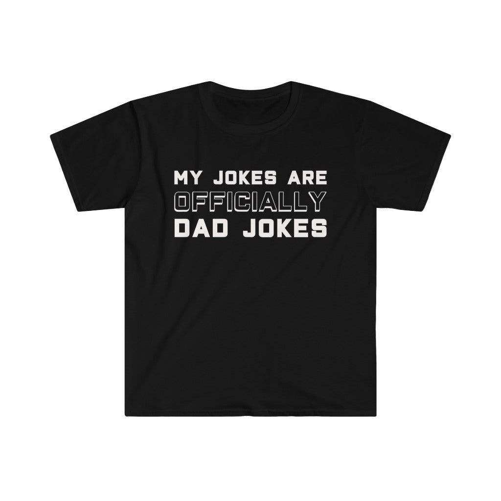 New Dad Shirt "My Jokes Are Officially Dad Jokes" T-Shirt Pregnancy Announcement To Husband First Fathers Day Gift — photo 1