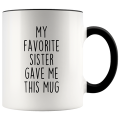 Load image into Gallery viewer, Brother Gift from Sister Brother Coffee Cup Gift for Brother Tea Mug My Favorite Sister Gave Me This Mug