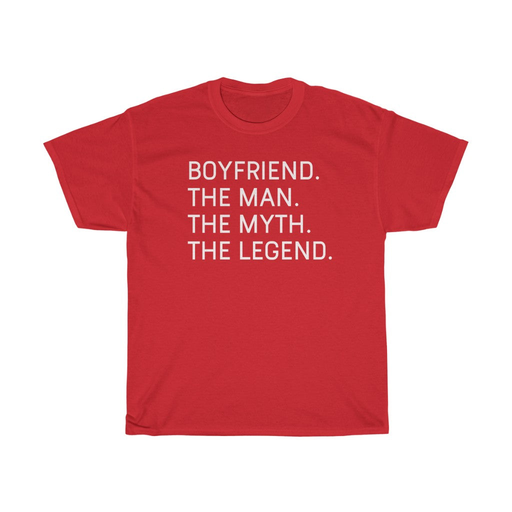 Best Boyfriend Gifts "Boyfriend The Man The Myth The Legend" T-Shirt Funny Gift Idea for Boyfriend Gift for Him Mens Tee — photo 10