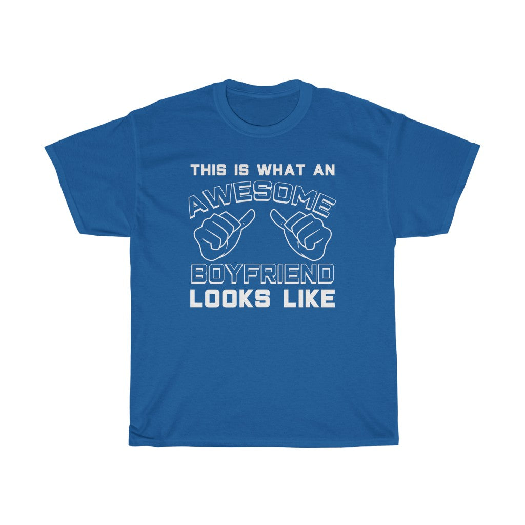 Best Boyfriend Gifts: "This Is What An Awesome Boyfriend Looks Like" Anniversary Valentine's Day Mens T-Shirt — photo 9