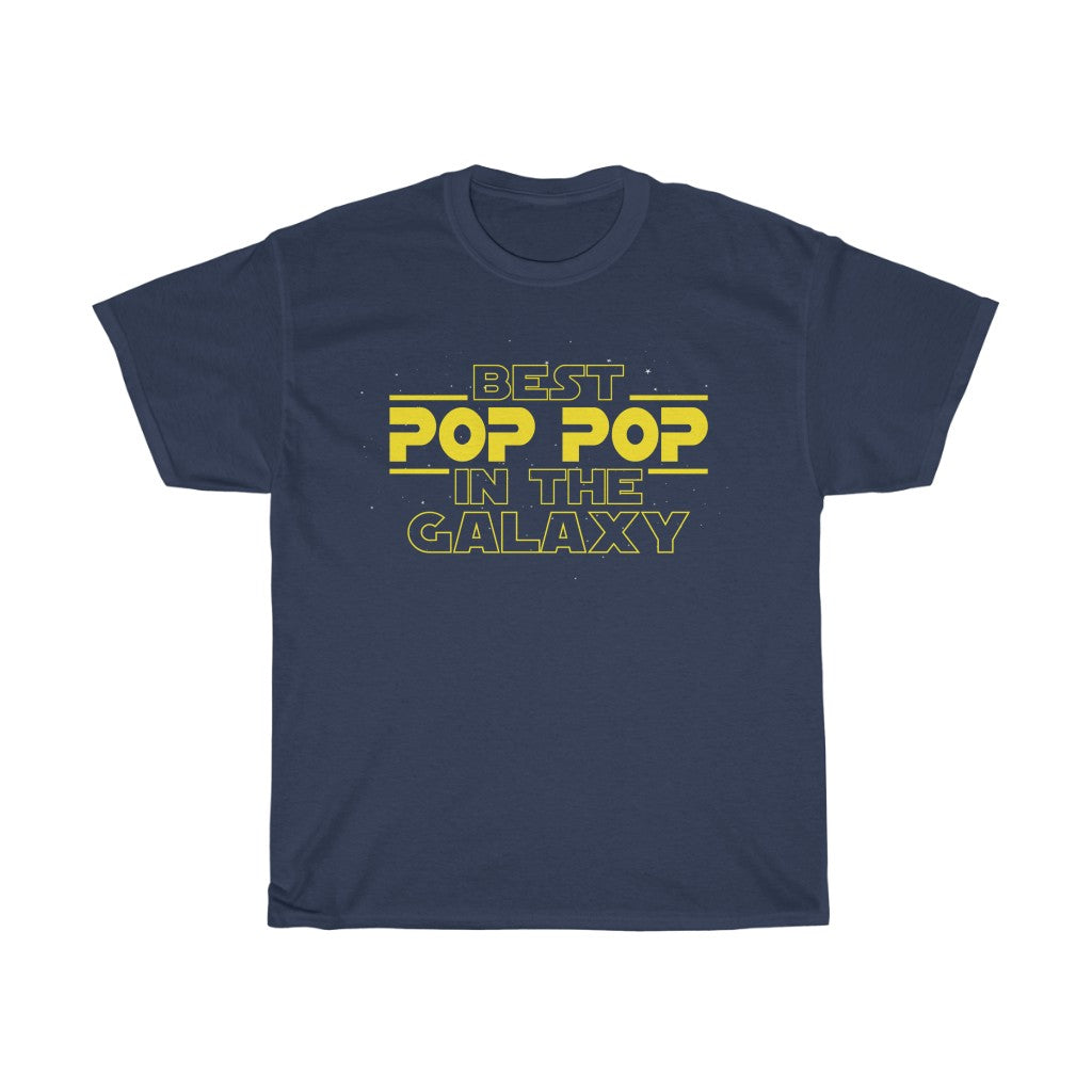 Mens "Best Pop Pop In The Galaxy" T-Shirt Best Pop Pop Gifts Father's Day Birthday or Christmas Gift for Pop Pop Tee — photo 1