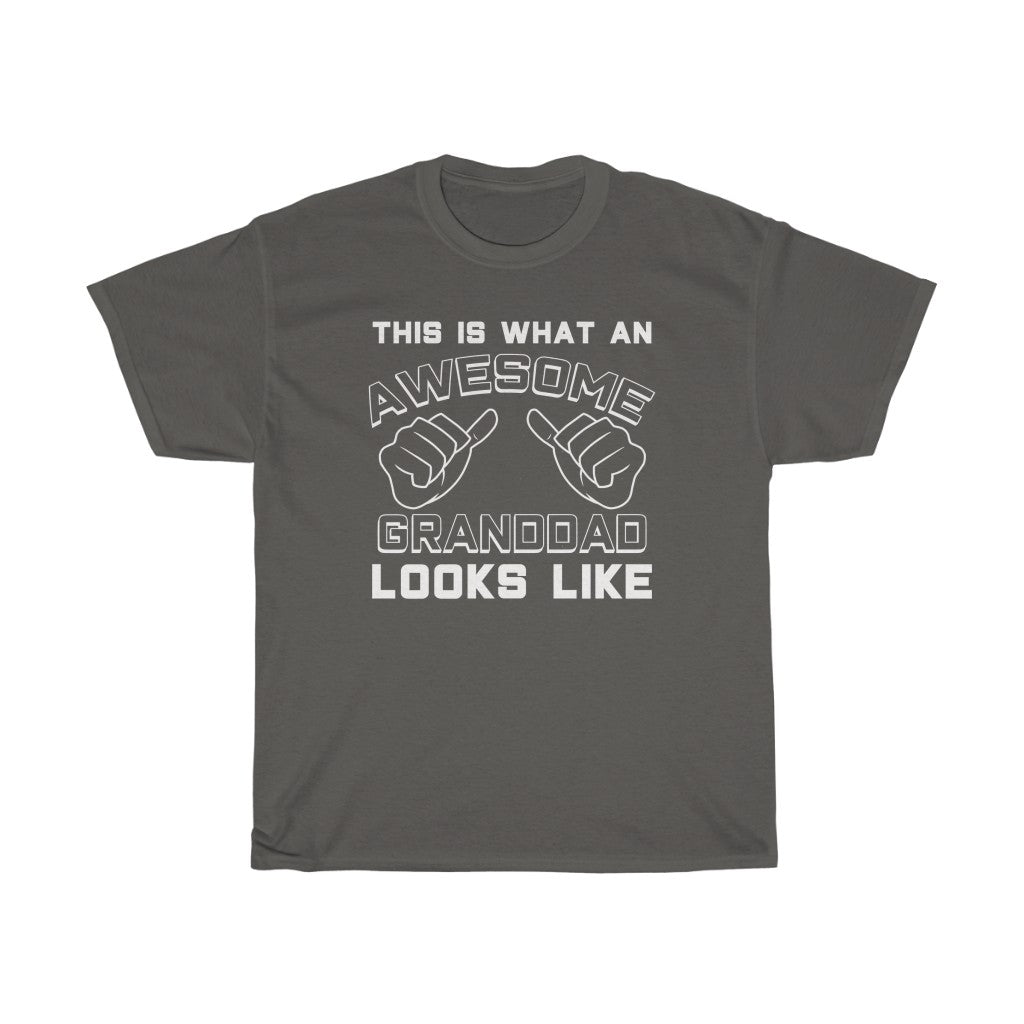 Best Granddad Gifts: "This Is What An Awesome Granddad Looks Like" Grandpa Father's Day Mens T-Shirt — photo 4