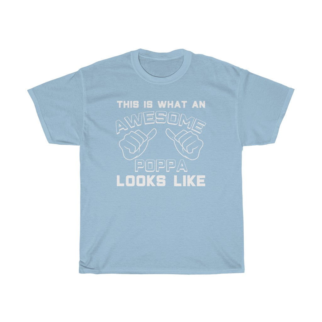 Best Poppa Gifts: "This Is What An Awesome Poppa Looks Like" Grandpa Father's Day Mens T-Shirt — photo 7
