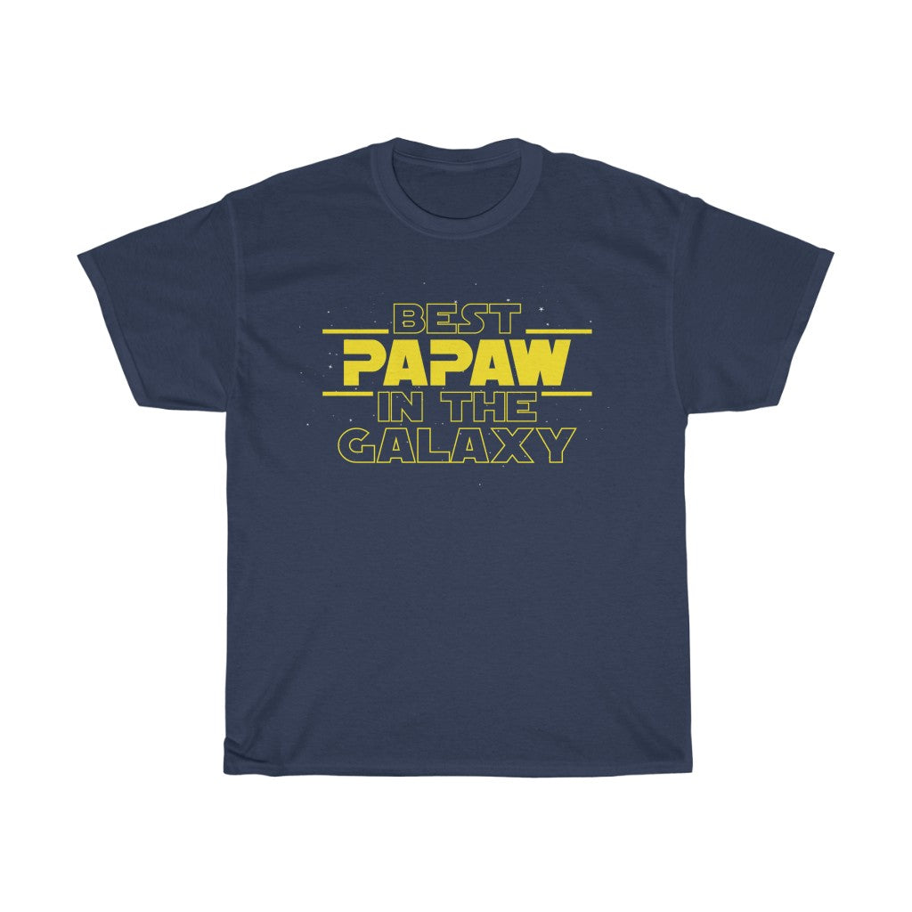 Mens "Best Papaw In The Galaxy" T-Shirt Best Papaw Gifts Father's Day Birthday or Christmas Gift — photo 1