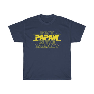 Mens "Best Papaw In The Galaxy" T-Shirt Best Papaw Gifts Father's Day Birthday or Christmas Gift