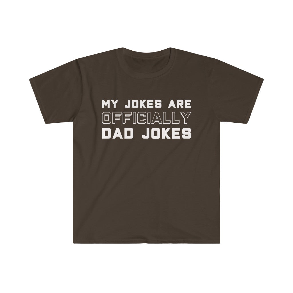 New Dad Shirt "My Jokes Are Officially Dad Jokes" T-Shirt Pregnancy Announcement To Husband First Fathers Day Gift — photo 5